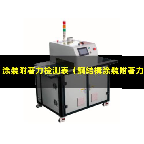 涂裝附著力檢測表