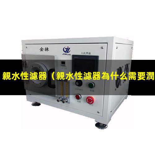親水性濾器